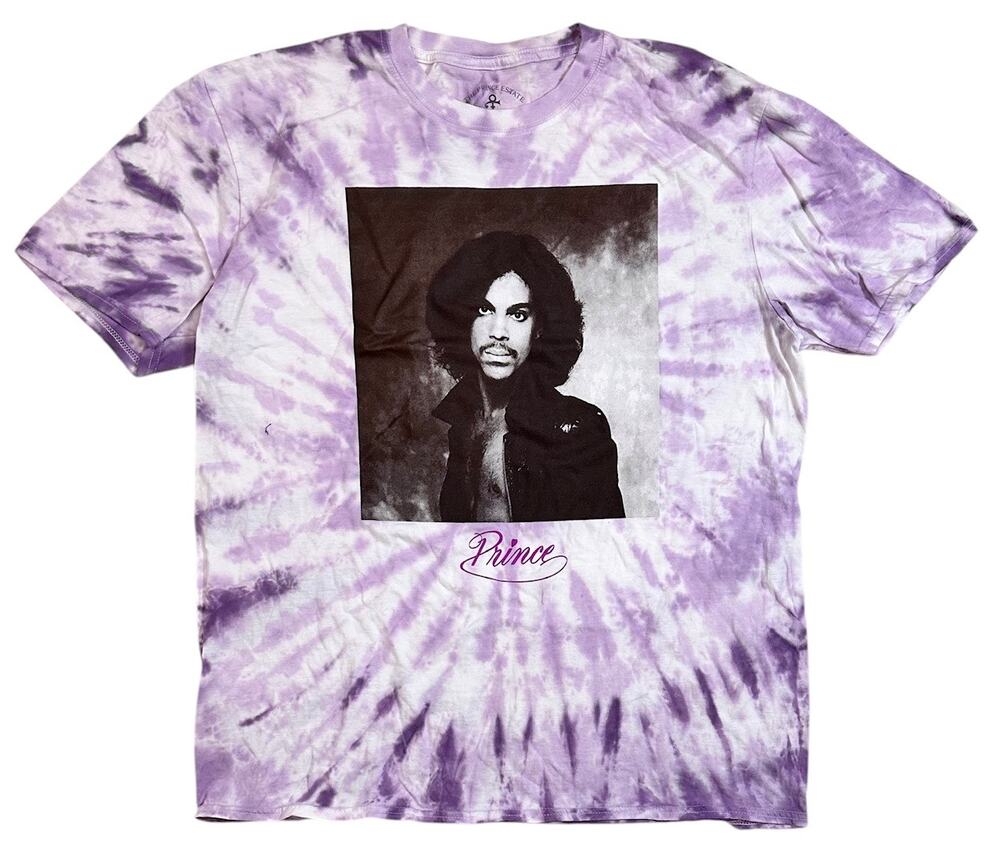 Prince Men's T-Shirt Officially Licensed Purple Tie Dye Tee